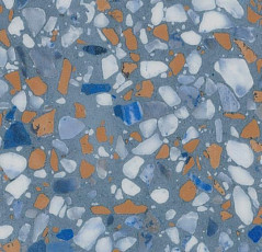 Кварцвиниловые полы Forbo Allura Material 63492DR7-63492DR5 blue terrazzo фото 1 | FLOORDEALER